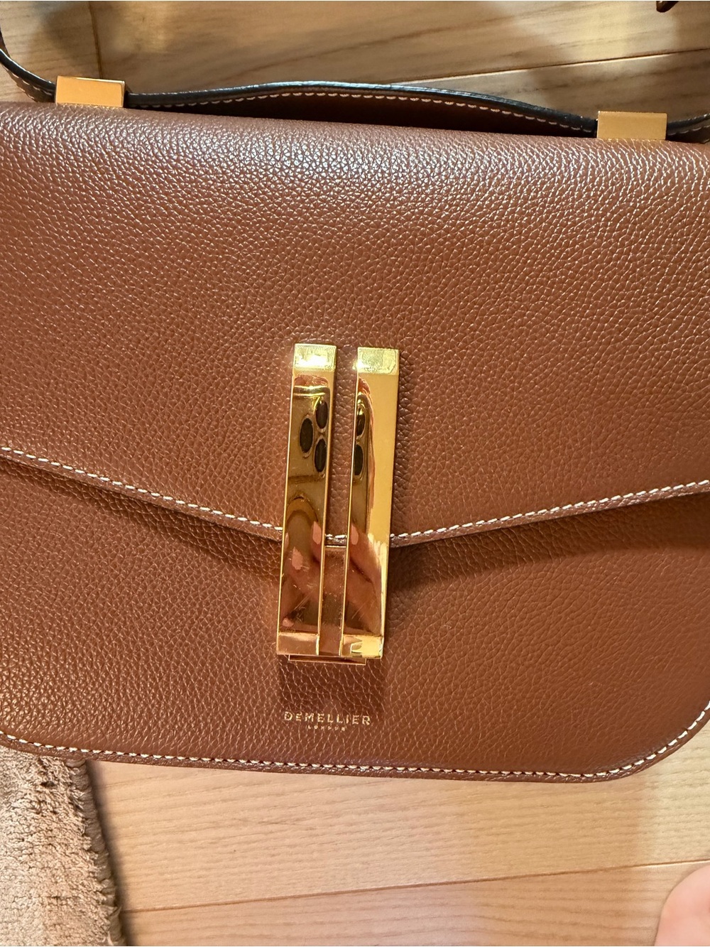 DEMELLIER VANCOUVER TAN SMALL GRAIN STITCHING - Picture 12 of 16